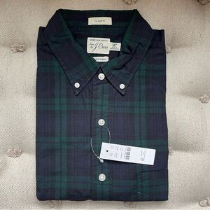 NWT JCrew Tall Secret Wash Long Sleeve Cotton Shirt | M